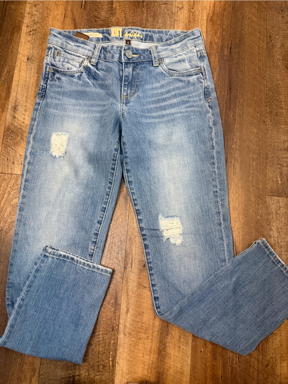 Kut from the Kloth Light Blue Distressed Boyfriend Jeans